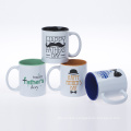 AA quality sublimation 11oz inside color and outside white blanks mug for promotion